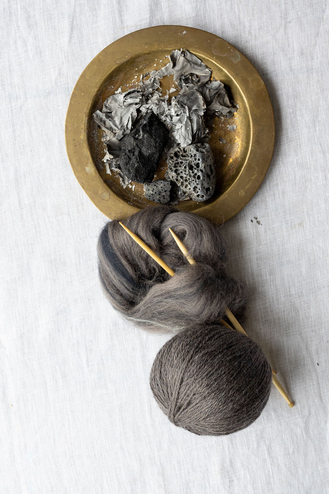 Wool Yarn in Ashes