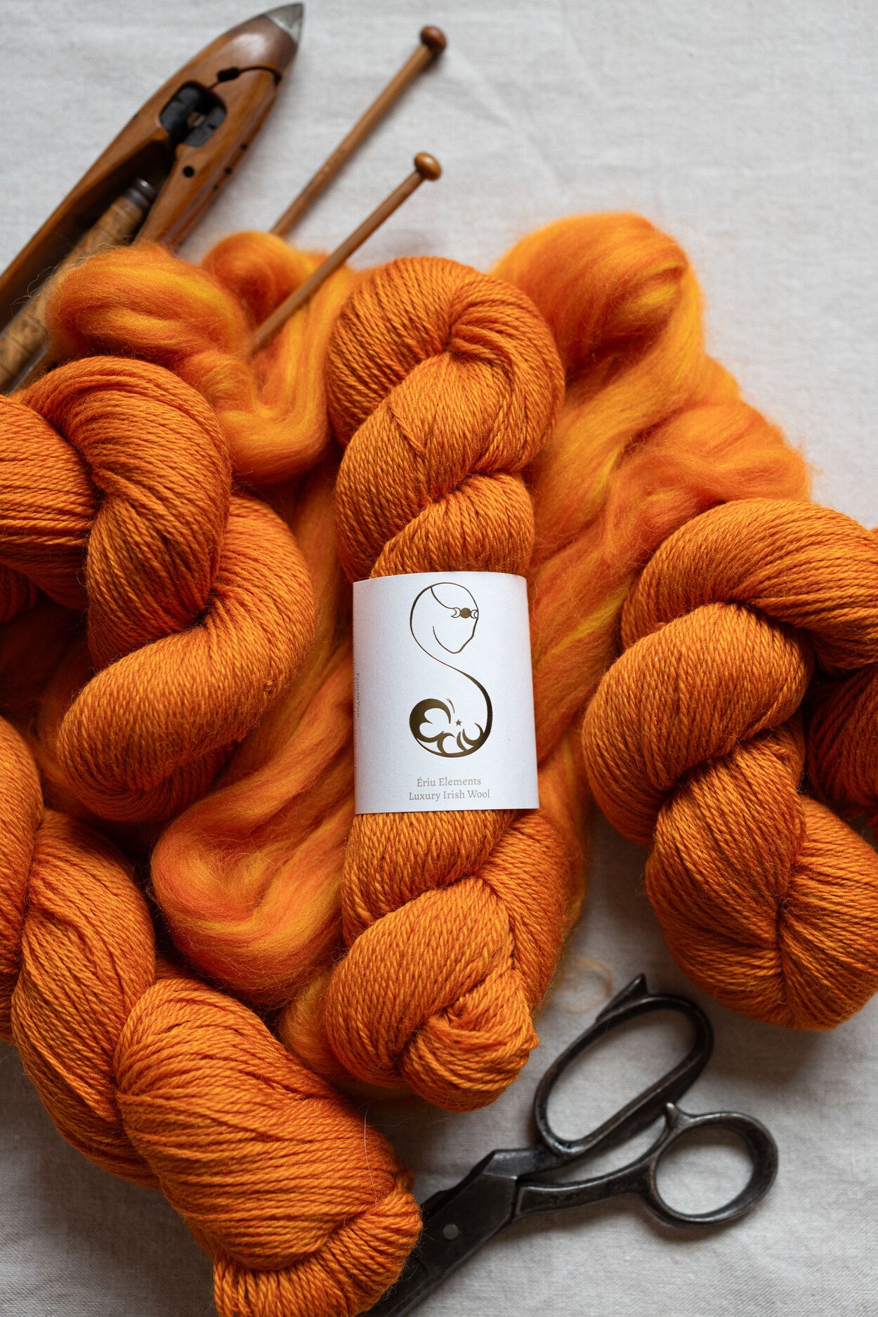 Wool Yarn in Brigid's Flame