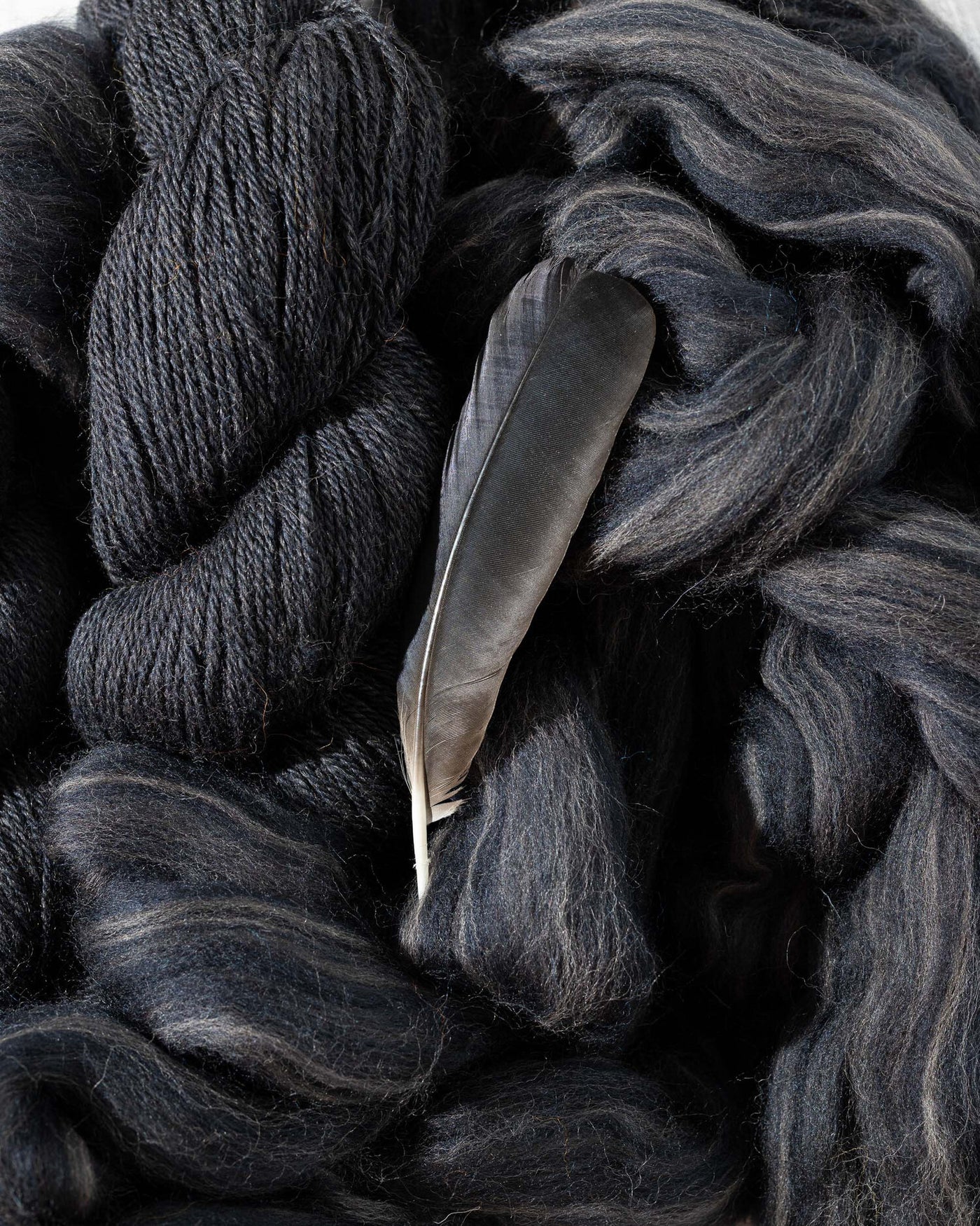 Wool Yarn in Crow