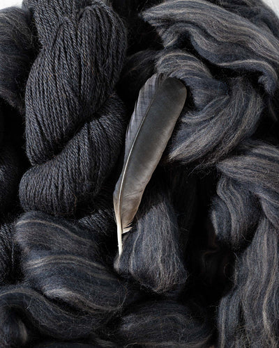 Wool Yarn in Crow